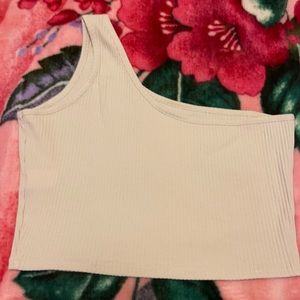 Cute one shoulder crop top